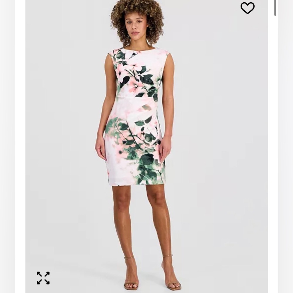 NWT Marc New York Floral Sleeveless Pink and White Dress